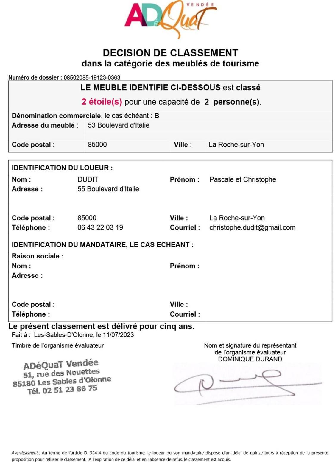 La Residence Des 53 라로츠수르욘 외부 사진